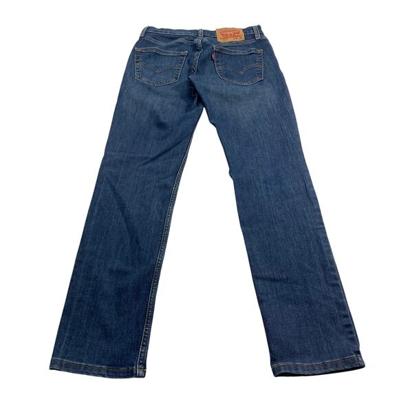 Levi's 511 Slim Tapered Jeans size 28 x 32 Red Tab Dark Wash - Picture 2 of 9